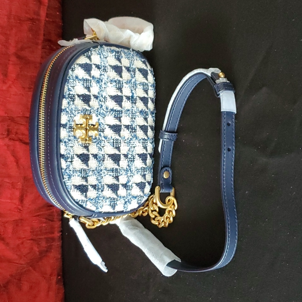 Tory Burch Kira Chevron Tweed Small Camera Bag